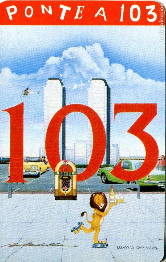 Coleccionismo calendarios: Calendario de H. Fournier A&ntilde;o 1993 BRANDY 103 LICOR BEBIDAS