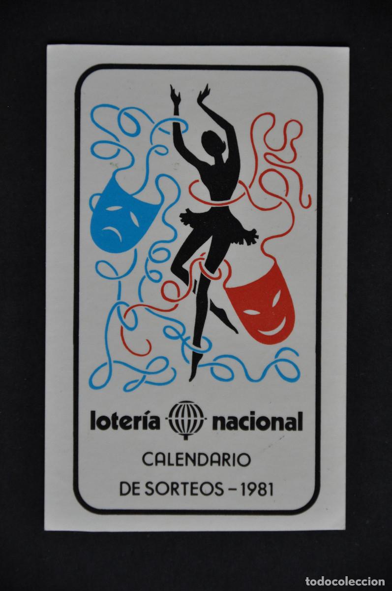 Coleccionismo calendarios: CALENDARIO - LOTERIA NACIONAL 1981