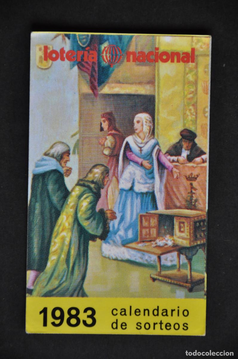 Coleccionismo calendarios: CALENDARIO - LOTERIA NACIONAL 1983