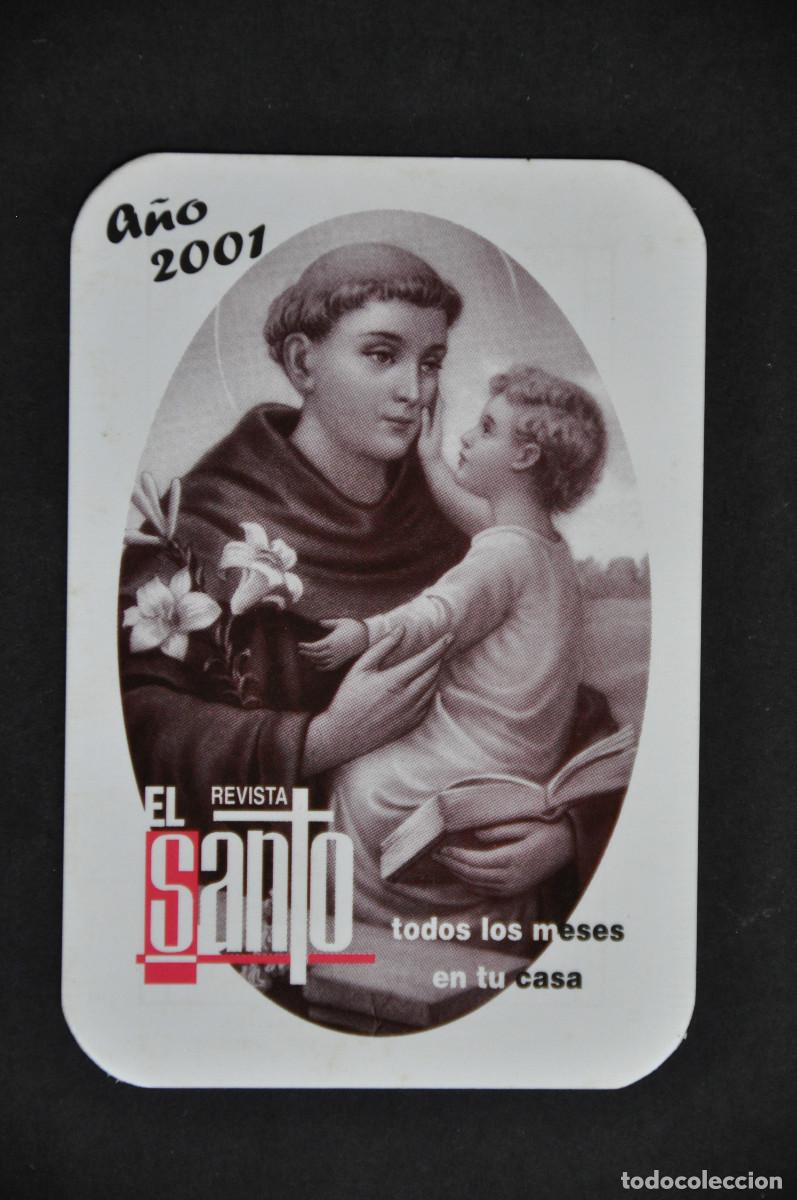 Coleccionismo calendarios: CALENDARIO - REVISTA EL SANTO 2001
