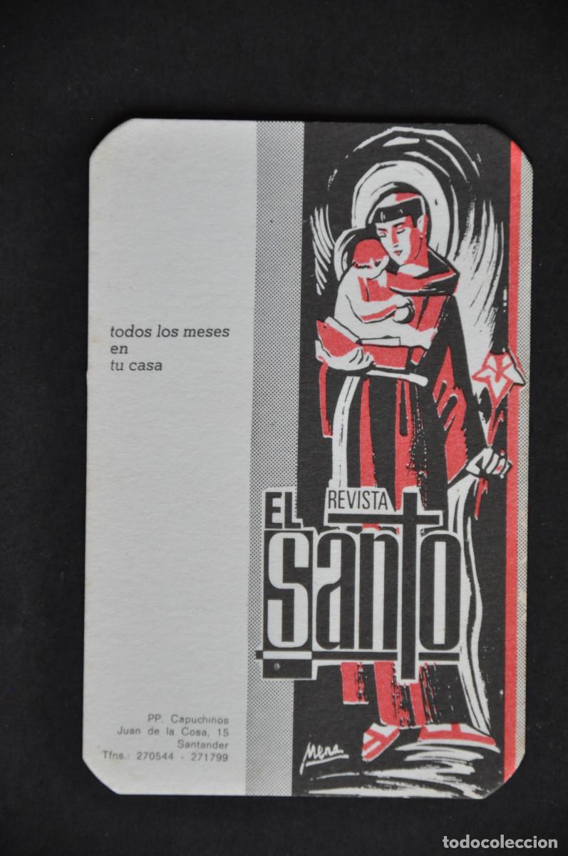 Coleccionismo calendarios: CALENDARIO - REVISTA EL SANTO 1976
