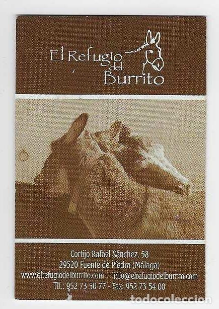 Coleccionismo calendarios: CALENDARIO BOLSILLO A&Ntilde;O 2012 FAUNA - EL REFUGIO DEL BURRITO - M&Aacute;LAGA - VER FOTO REVERSOS