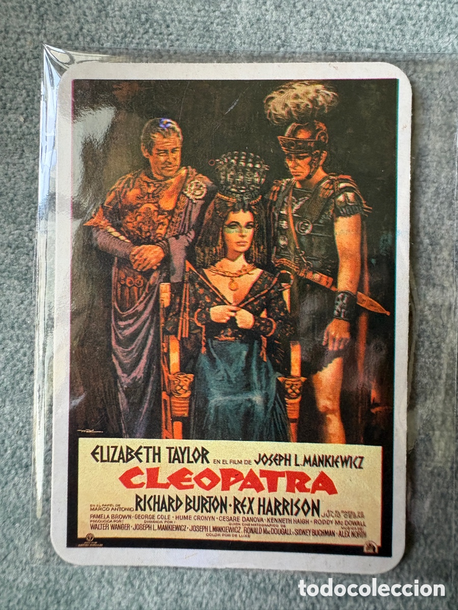 Coleccionismo calendarios: Cal017-CALENDARIO C&Aacute;RTEL PEL&Iacute;CULA CLEOPATRA - 1990
