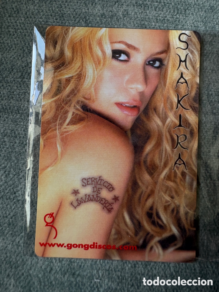 Coleccionismo calendarios: Cal018-CALENDARIO SHAKIRA | GONG DISCOS - 2002