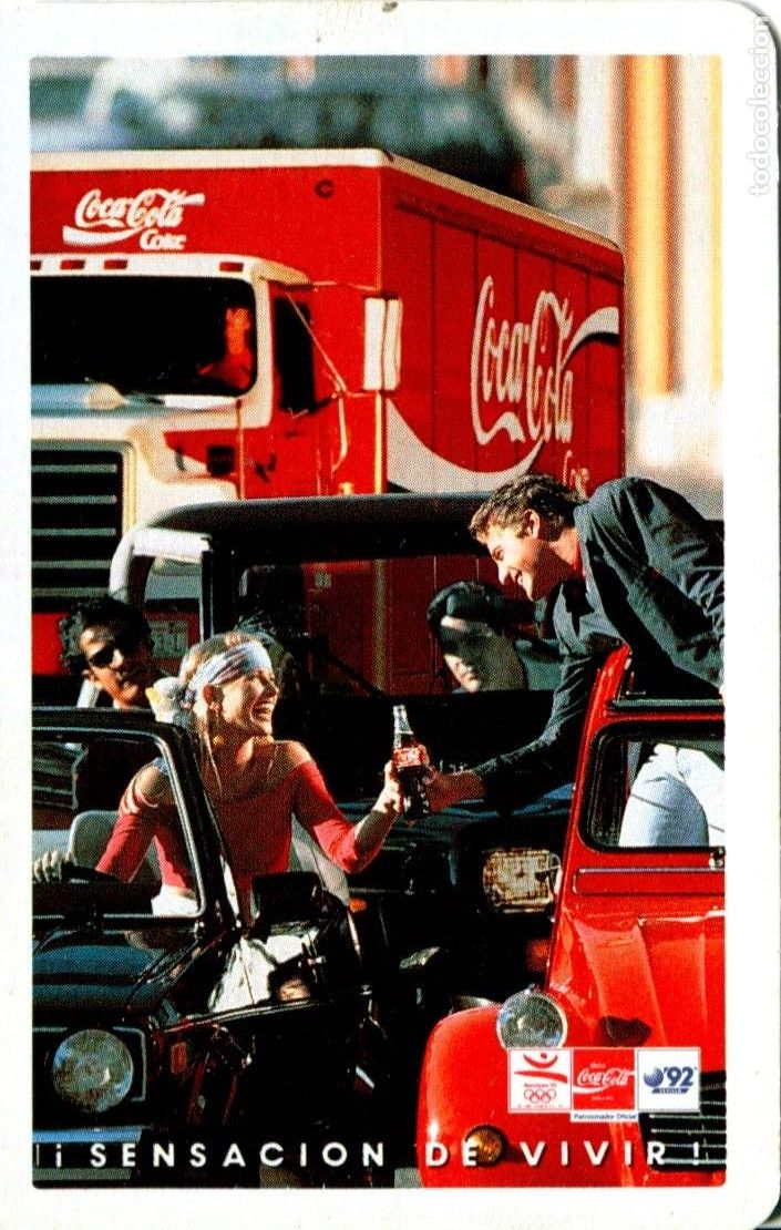 Collezionismo Calendari: CALENDARIO DE BOLSILLO FOURNIER A&Ntilde;O 1992 BEBIDAS - COCA COLA - VER FOTO