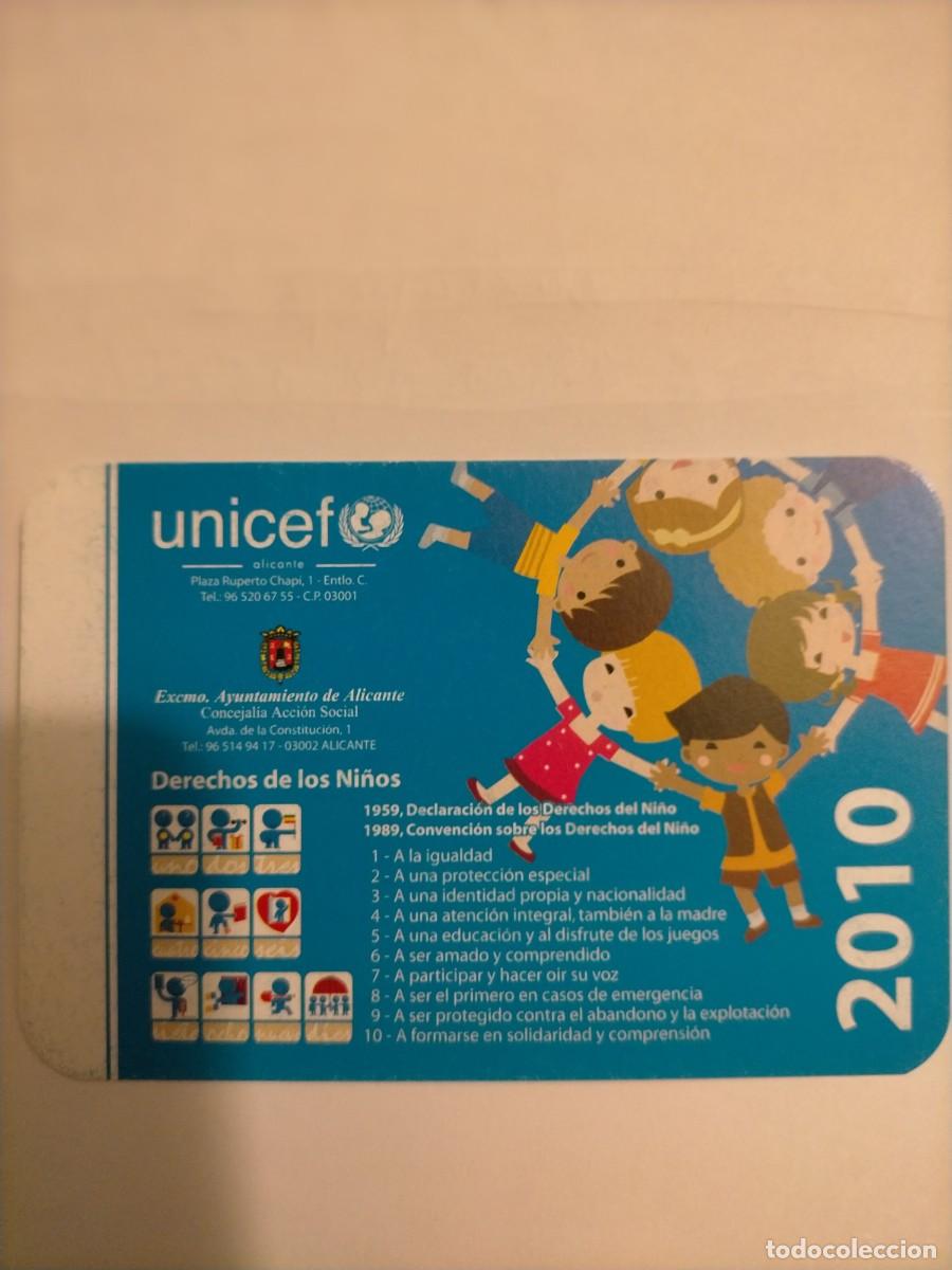 Coleccionismo calendarios: Calendario UNICEF Alicante