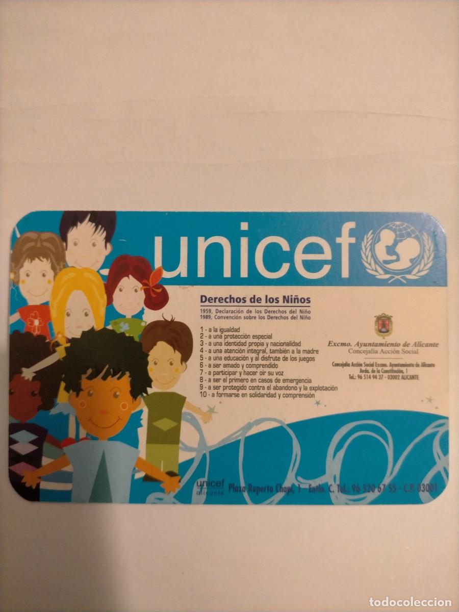 Coleccionismo calendarios: Calendario UNICEF Alicante
