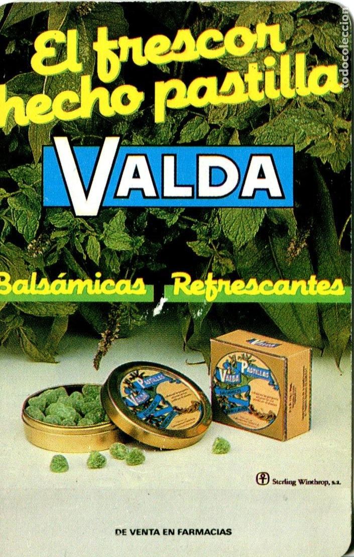 Coleccionismo calendarios: Calendario bolsillo Fournier 1989 Pastillas Valda Balsamicas, Refrescantes en Farmacias
