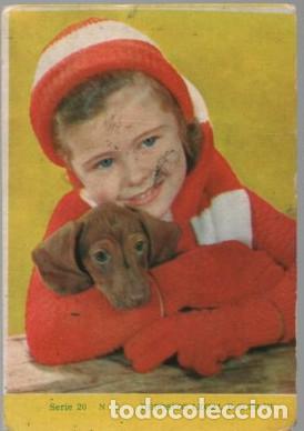 Coleccionismo calendarios: CALENDARIO NI&Ntilde;A CON PERRO A&Ntilde;O 1965 CAL-11277