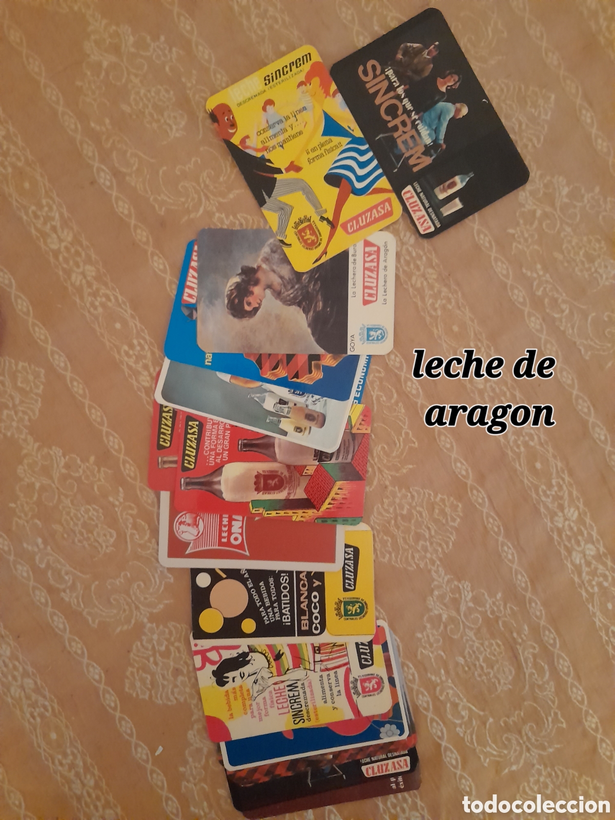 Coleccionismo calendarios: Lote de Calendarios de Bolsillo A&ntilde;os 60/70 - Publicidad CLUZASA / Leche de Arag&oacute;n