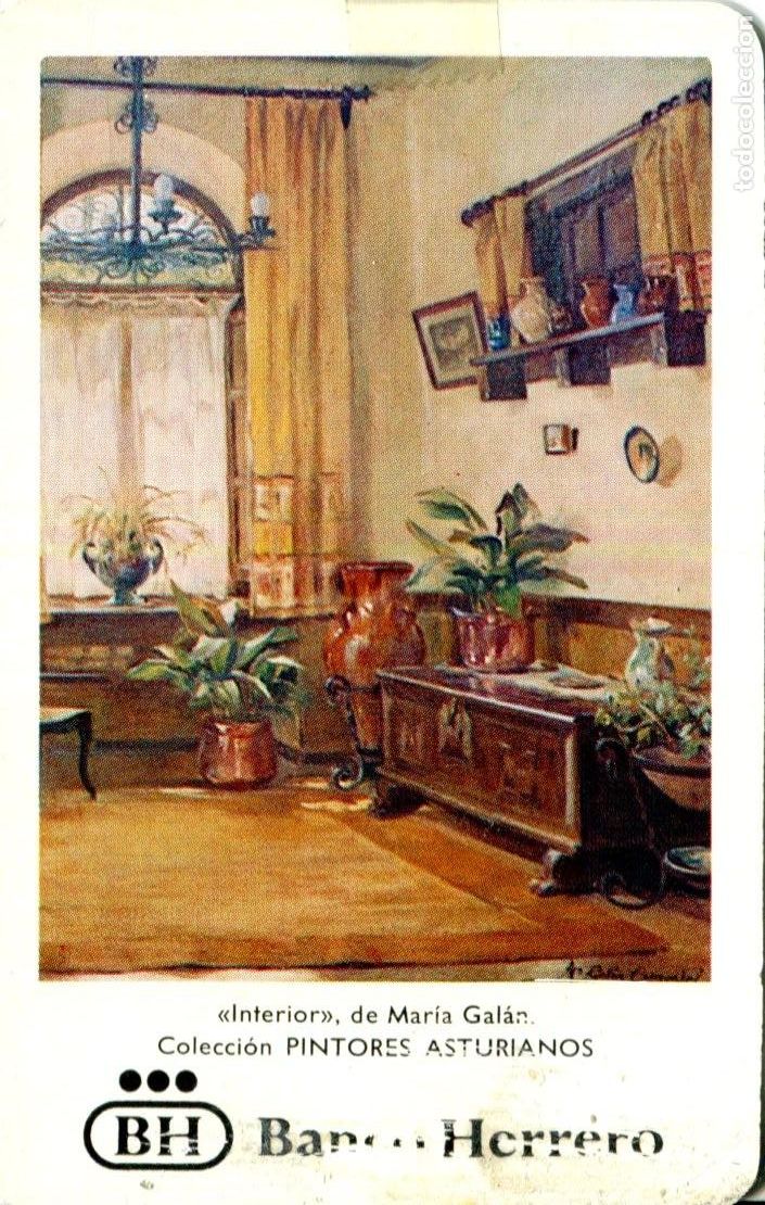 Colecionismo Calend&aacute;rios: CALENDARIO FOURNIER. BANCO HERRERO. A&Ntilde;O 1988 PINTORES ASTURIANOS