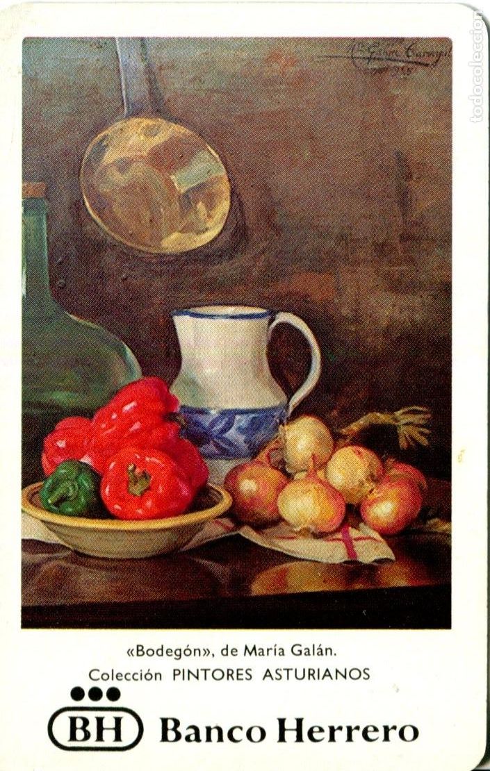 Collectionnisme Calendriers: CALENDARIO FOURNIER. BANCO HERRERO. A&Ntilde;O 1987 Pintores Asturianos Bodegon