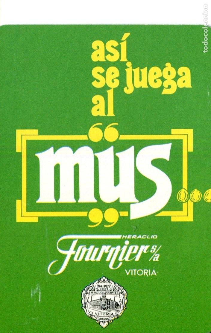 Coleccionismo calendarios: Calendario Bolsillo - A&Ntilde;O 1987 - AS&Iacute; SE JUEGA AL MUS NAIPES CARTAS - FOURNIER