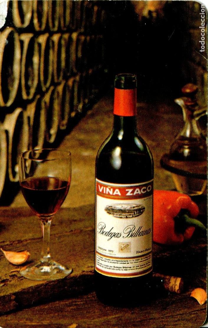 Coleccionismo calendarios: CALENDARIO FOURNIER. VI&Ntilde;A ZACO. BODEGAS BILBAINAS. RIOJA. A&Ntilde;O 1986.