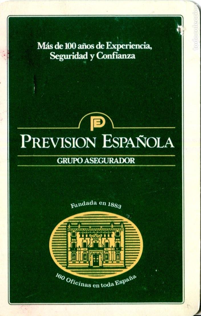 Coleccionismo calendarios: CALENDARIO FOURNIER GRUPO ASEGURADOR PREVISION ESPA&Ntilde;OLA 1986 VER FOTOS