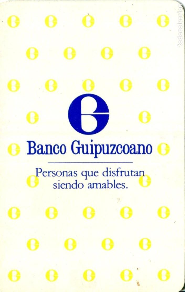 Coleccionismo calendarios: CALENDARIO FOURNIER. A&Ntilde;O 1986. BANCO GUIPUZCOANO.