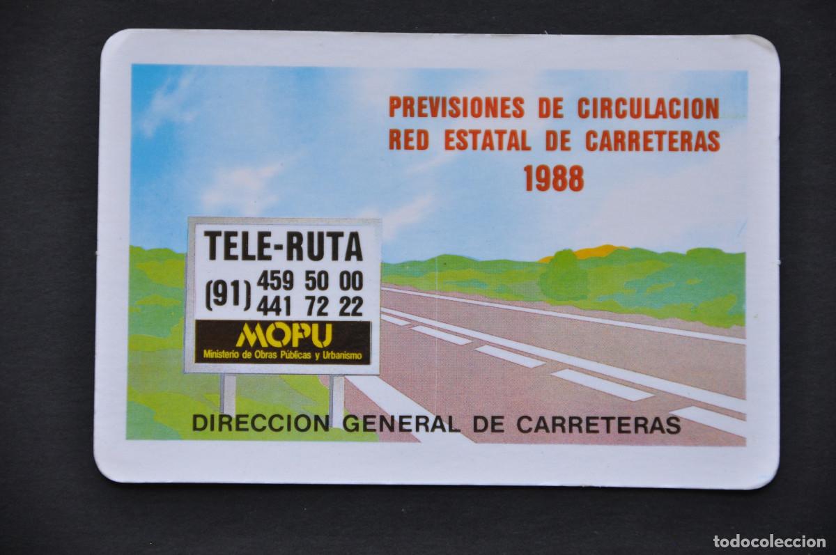 Coleccionismo calendarios: CALENDARIO - MOPU (DGT) 1988
