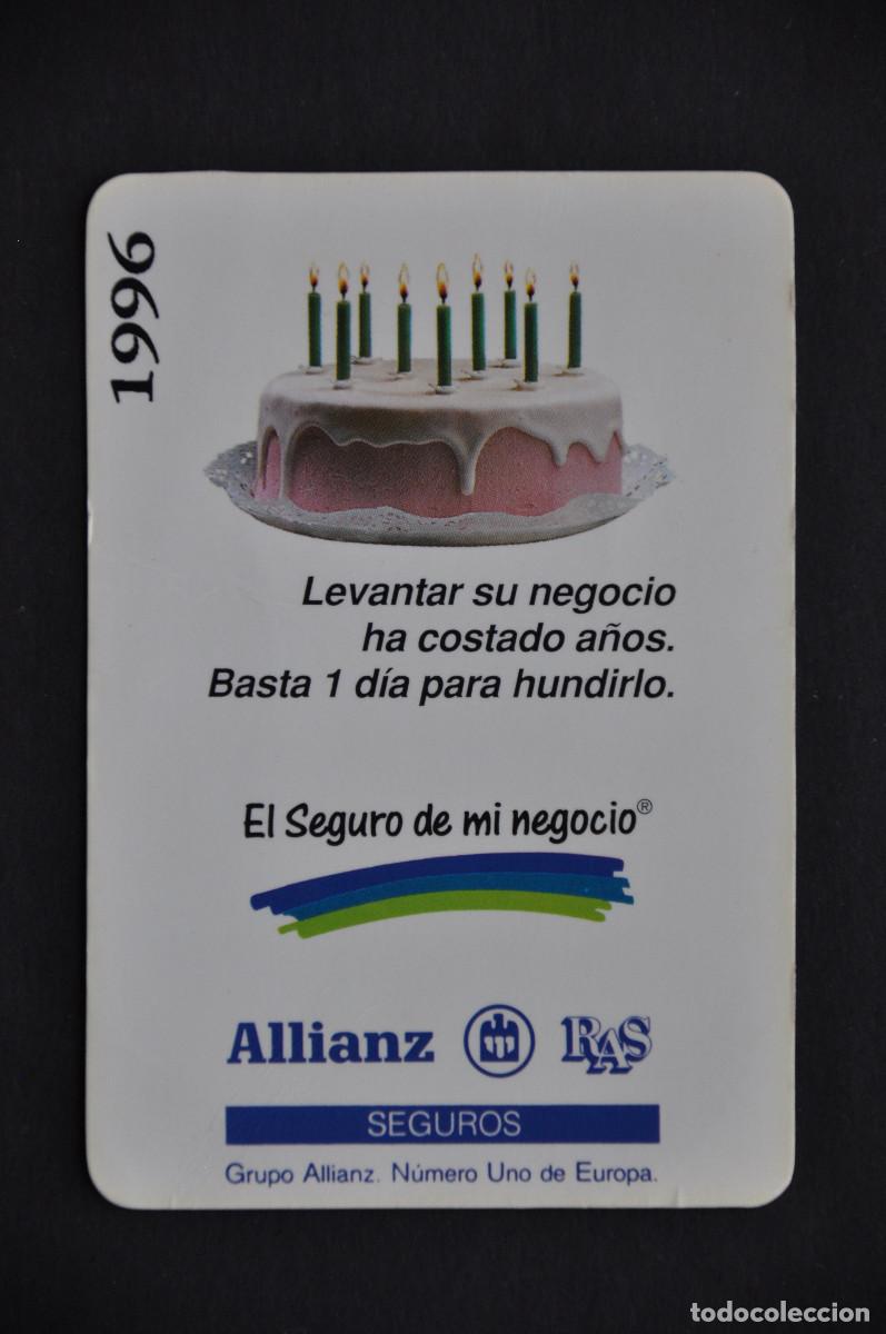 Coleccionismo calendarios: CALENDARIO - ALLIANZ SEGUROS 1996