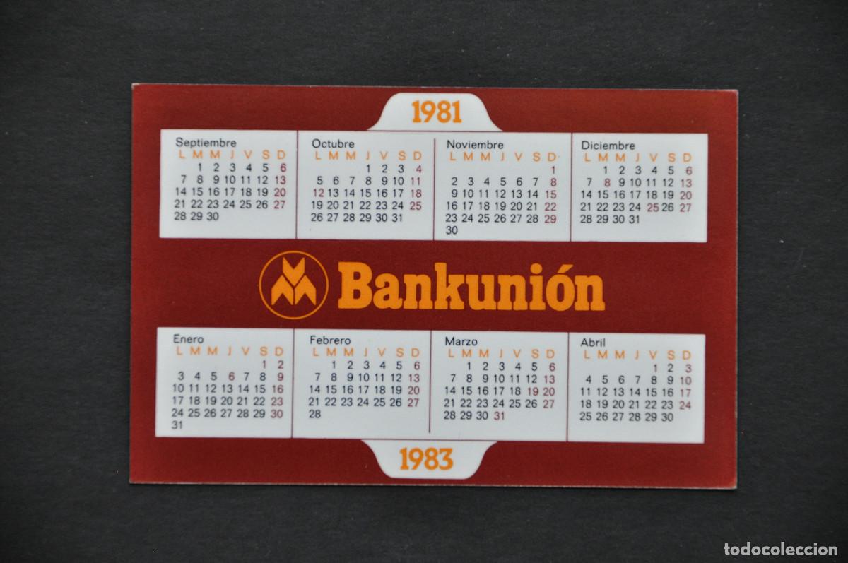Coleccionismo calendarios: CALENDARIO - BANKUNI&Oacute;N 1982