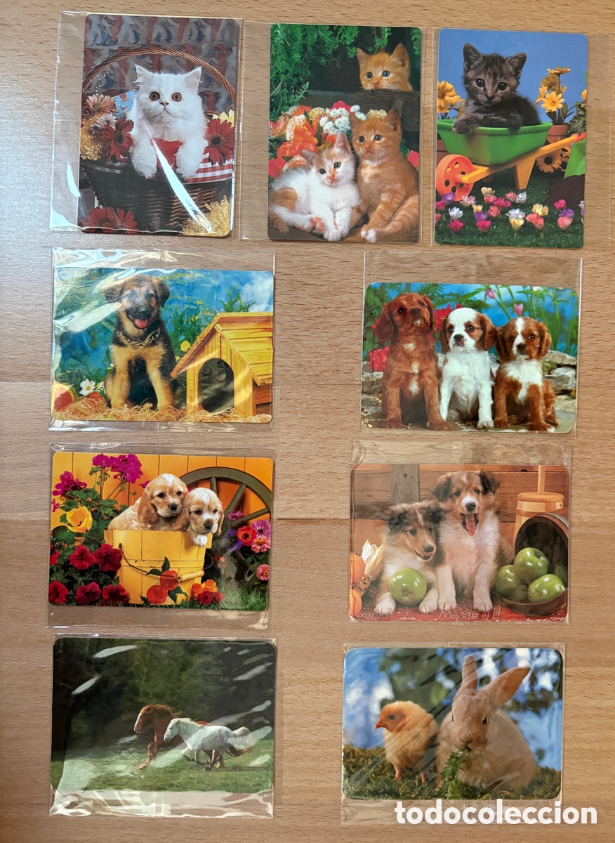 Collectables Calendars: Cal023-Lote 9 Calendarios de Bolsillo Vintage - Animales (1982-2007)