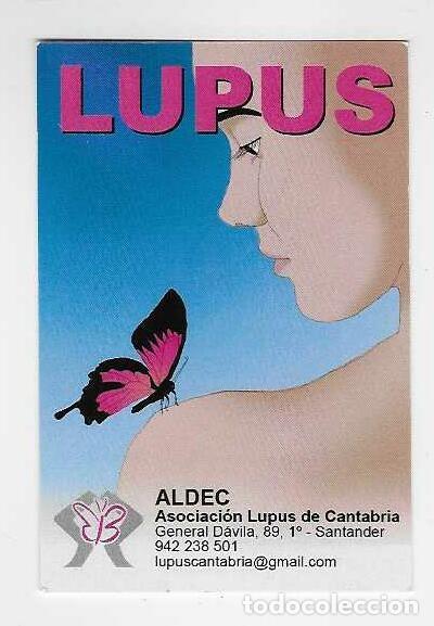 Coleccionismo calendarios: CALENDARIO DE BOLSILLO DEL A&Ntilde;O 2014 MARIPOSAS - ASOCIACI&Oacute;N LUPUS DE CANTABRIA - VER FOTO REVERSO
