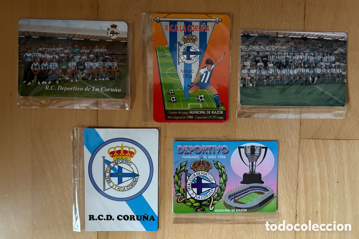 Coleccionismo calendarios: Cal032-Lote 5 Calendarios de Bolsillo R.C. Deportivo de La Coru&ntilde;a (1996-2002) - &Eacute;poca S&uacute;per D&eacute;por