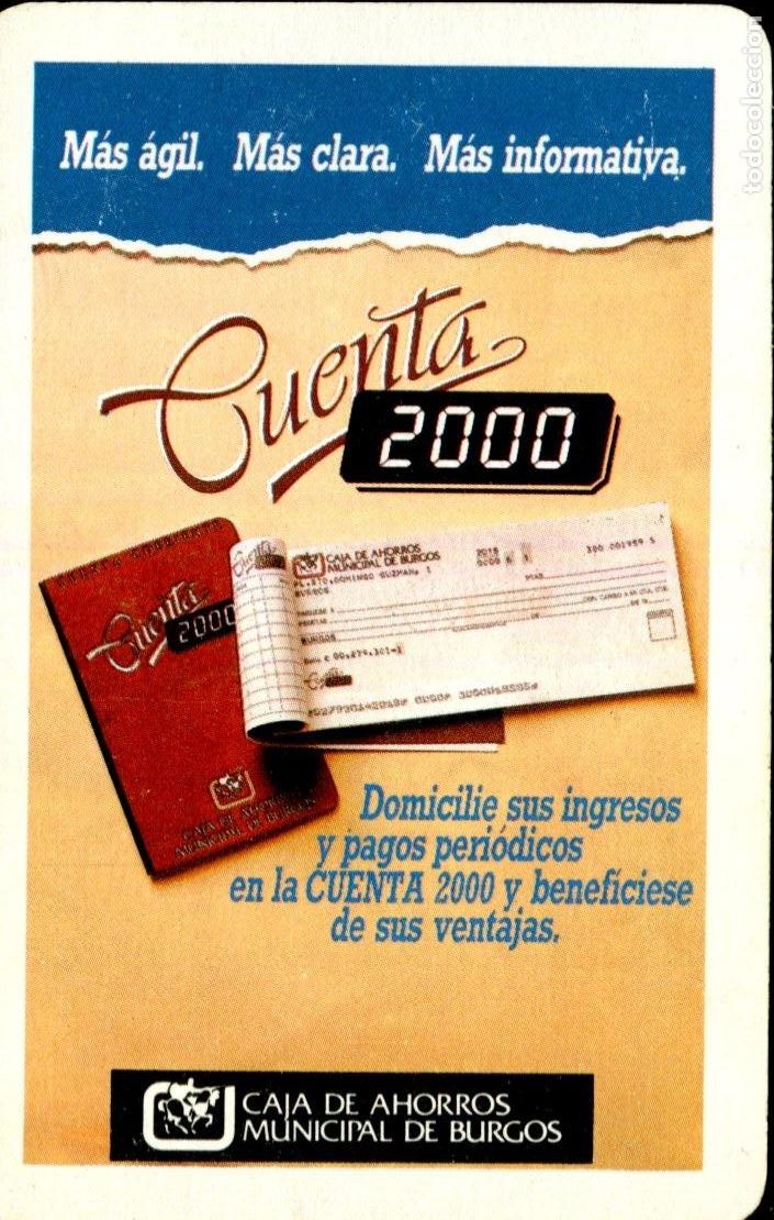 Collectables Calendars: Calendario fournier caja de ahorros municipal de burgos a&ntilde;o 1985