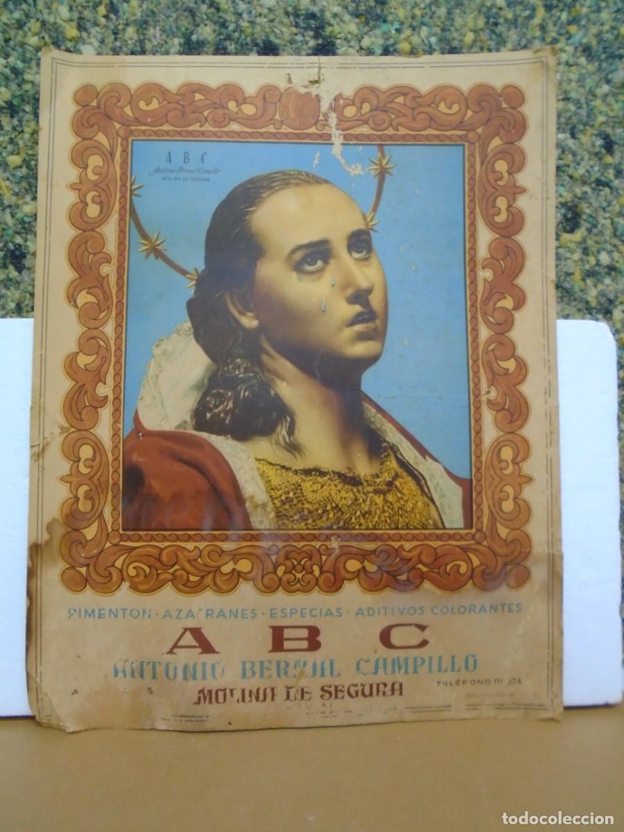 Coleccionismo calendarios: MOLINA DE SEGURA(MURCIA)PIMENTON-AZAFRAN-ESPECIES&rdquo;A.B.C&rdquo;CALENDARIO 46X35 CM.