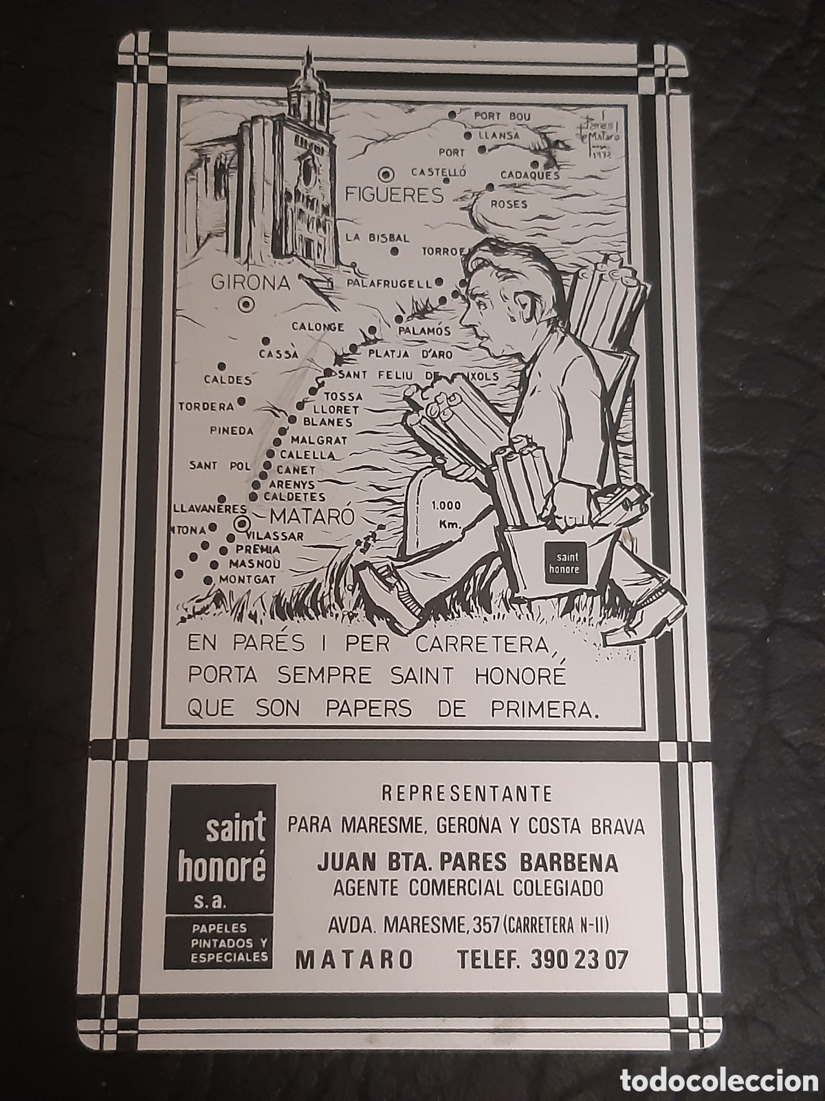 Coleccionismo calendarios: Calendario metalico Saint Honor&eacute; 1973