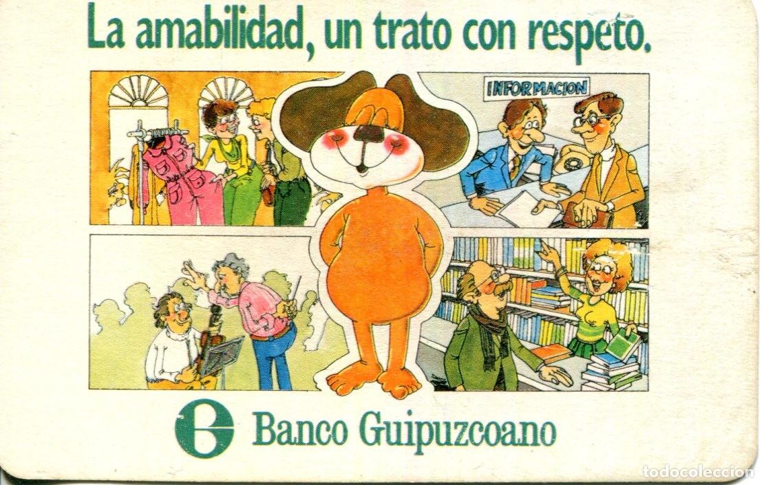 Coleccionismo calendarios: CALENDARIO FOURNIER. BANCO GUIPUZCOANO. 1984.
