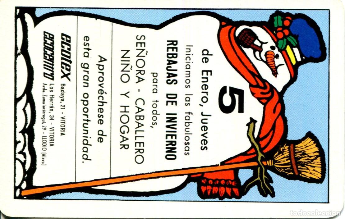 Coleccionismo calendarios: CALENDARIO FOURNIER. ECOTEX ECOCENTRO. 1984.