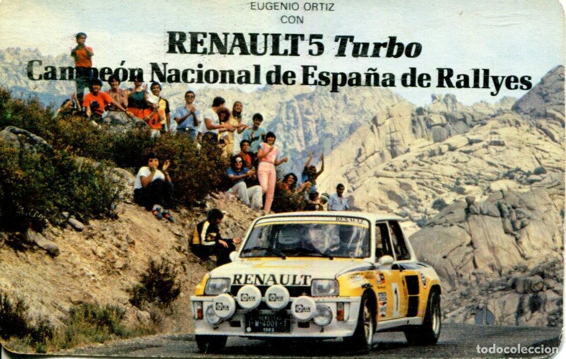 Coleccionismo calendarios: CALENDARIO DE BOLSILLO HERACLIO FOURNIER A&Ntilde;O 1984 RENAULT 5 TURBO
