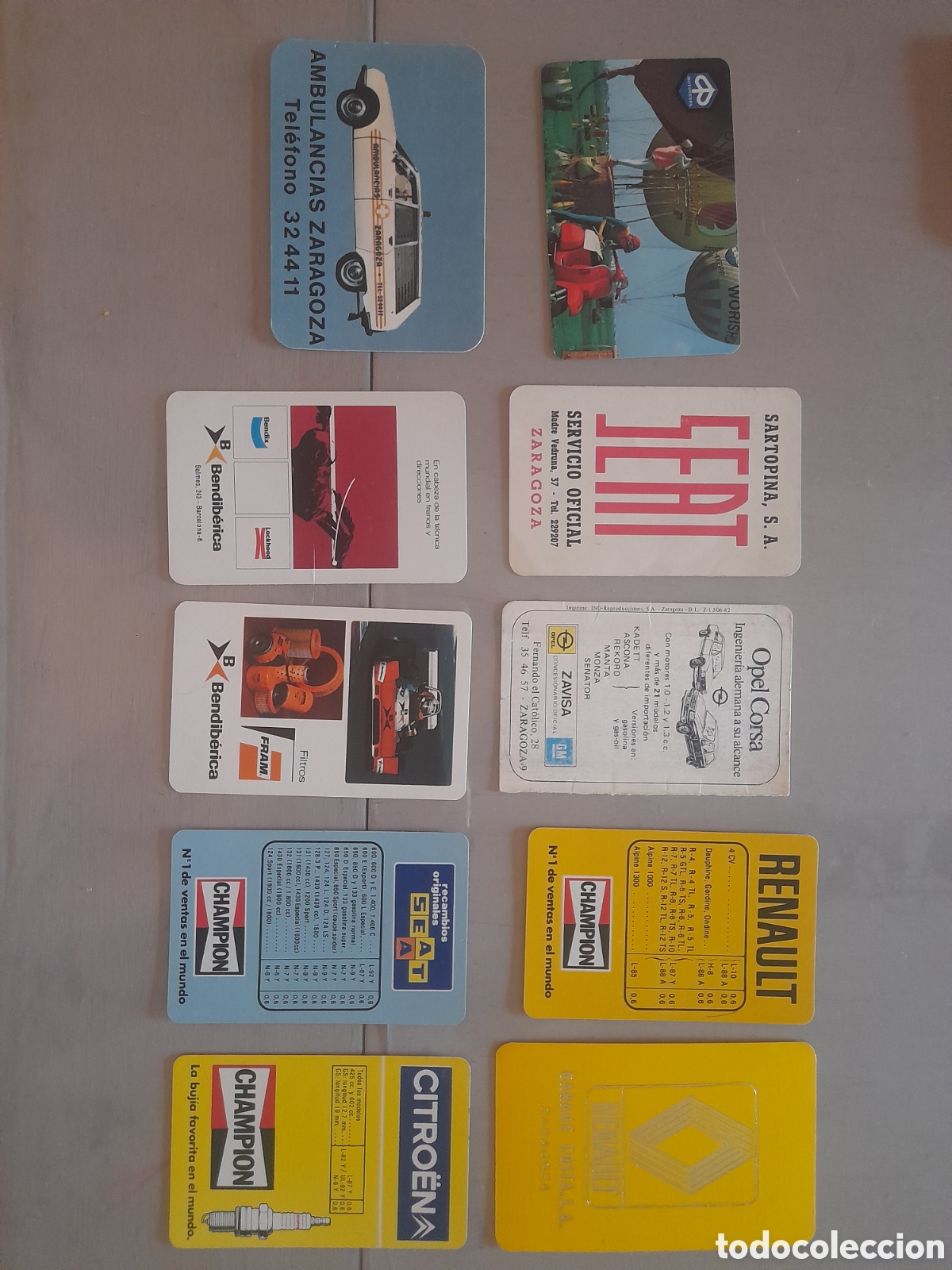 Coleccionismo calendarios: Calendarios Seat, Opel, Vespa...