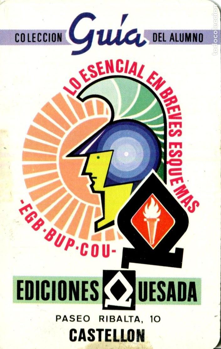 Coleccionismo calendarios: CALENDARIO DE FOURNIER A&Ntilde;O 1982 EDICIONES QUESADA (Colecccion GUIA del Alumno)