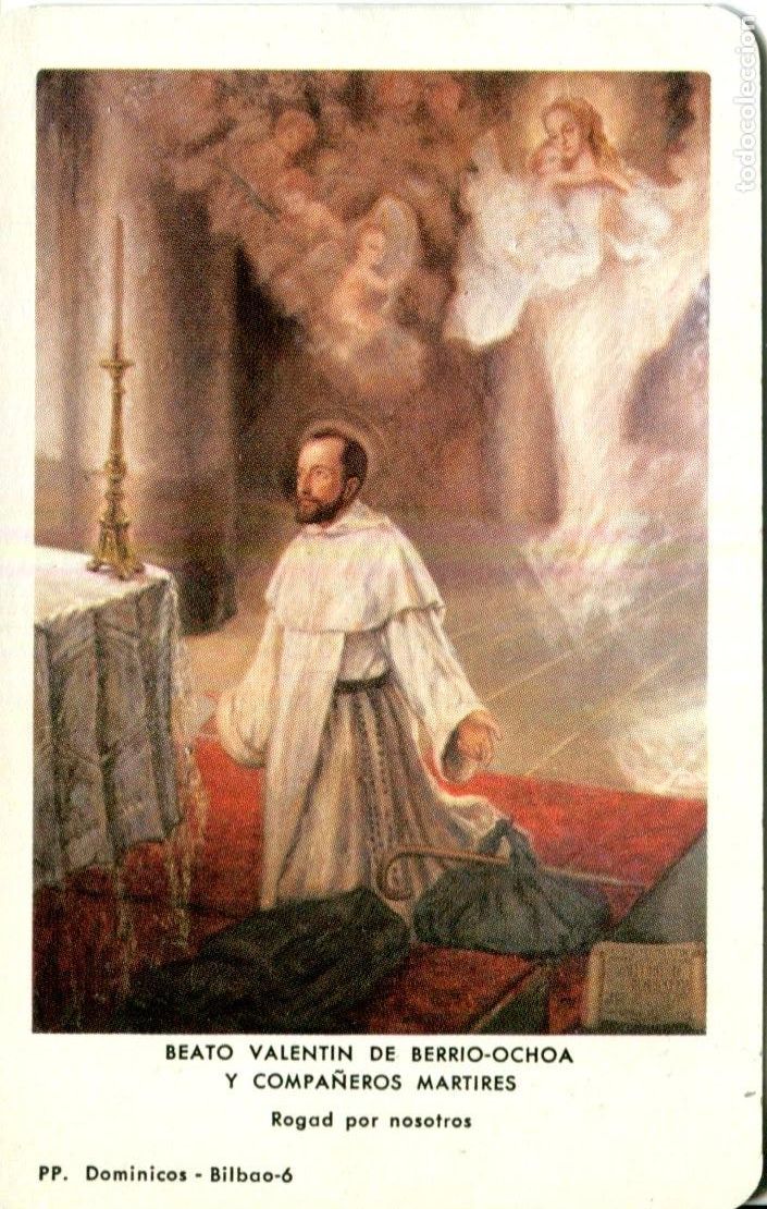 Coleccionismo calendarios: CALENDARIO FOURNIER. BEATO VALENTIN DE BERRIO-OCHOA. A&Ntilde;O 1982