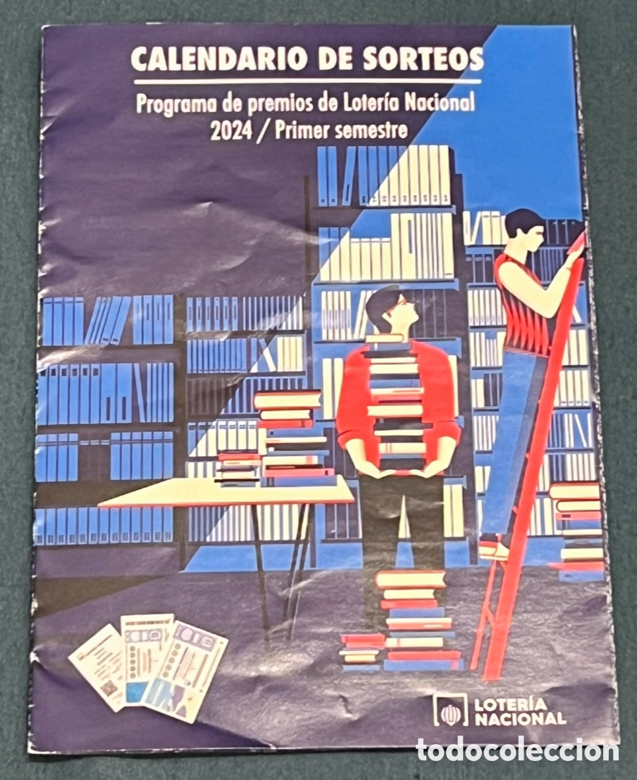 Coleccionismo calendarios: Folleto. Calendario de Sorteos. Loter&iacute;a Nacional. 2024.