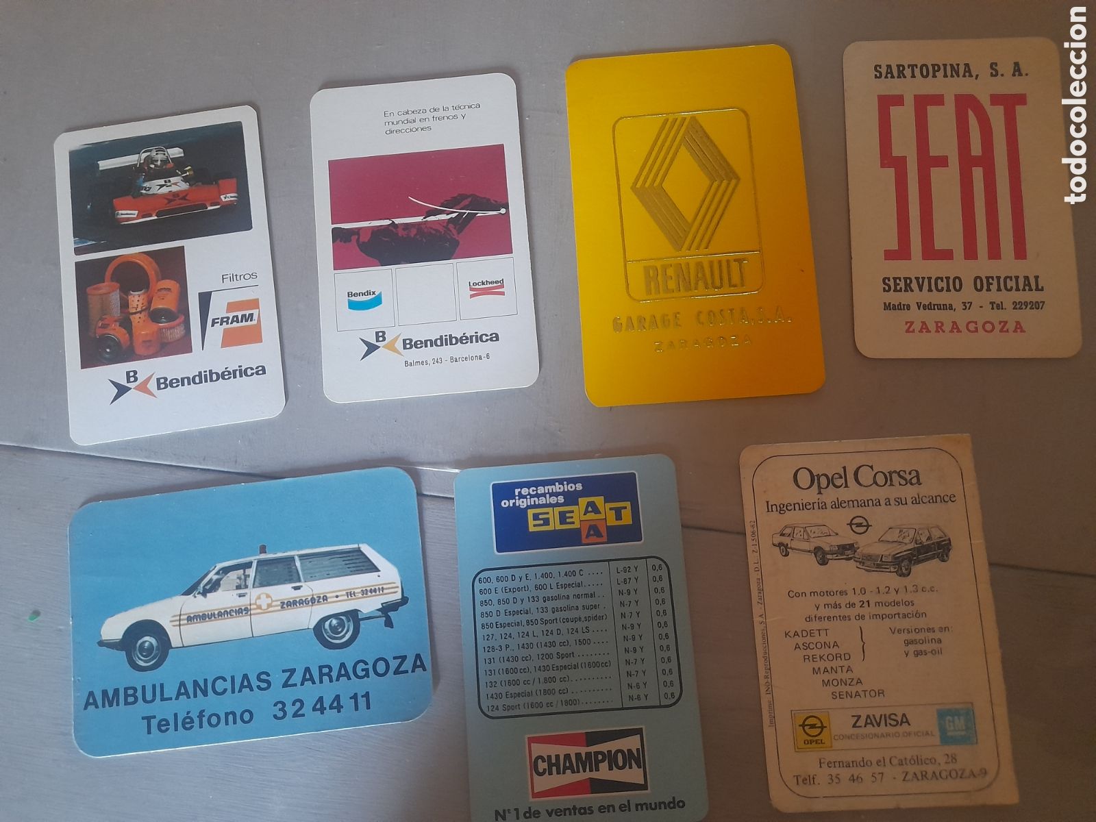 Coleccionismo calendarios: Calendarios Seat, Opel, Vespa...