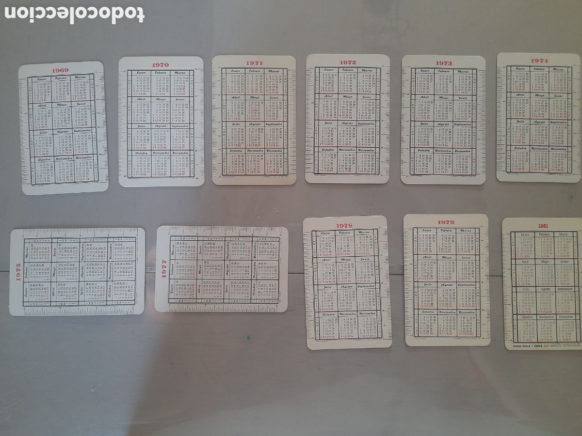 Coleccionismo calendarios: Coca Cola La chispa vida Colecci&oacute;n a&ntilde;os 70 - Foto 2