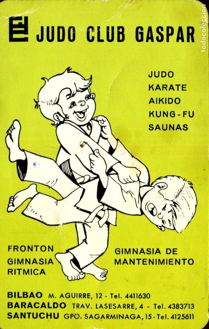 Sammeln von Kalendern: JUDO CLUB GASPAR (BILBAO). CALENDARIO HERACLIO FOURNIER DE 1981.