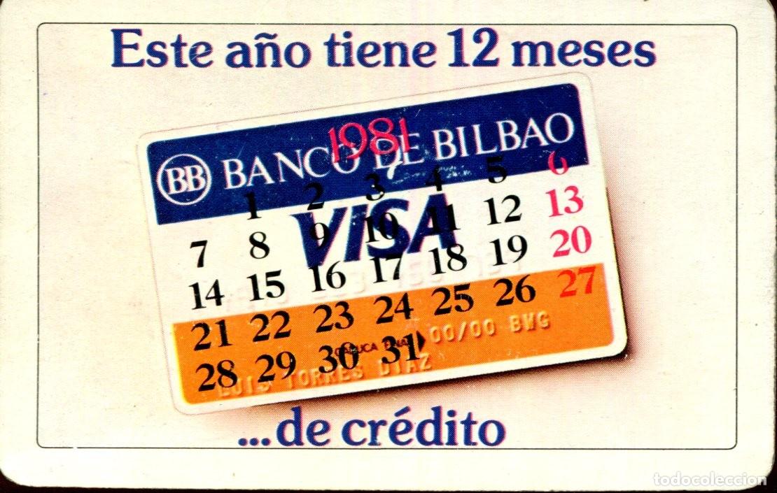 Coleccionismo calendarios: CALENDARIO - FOURNIER - 1981 - BANCO DE BILBAO VISA