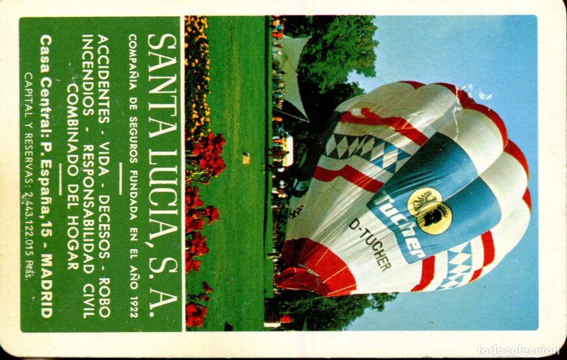 Coleccionismo calendarios: CALENDARIO DE BOLSILLO FOURNIER A&Ntilde;O 1981 - SEGUROS SANTA LUCIA GLOBOS