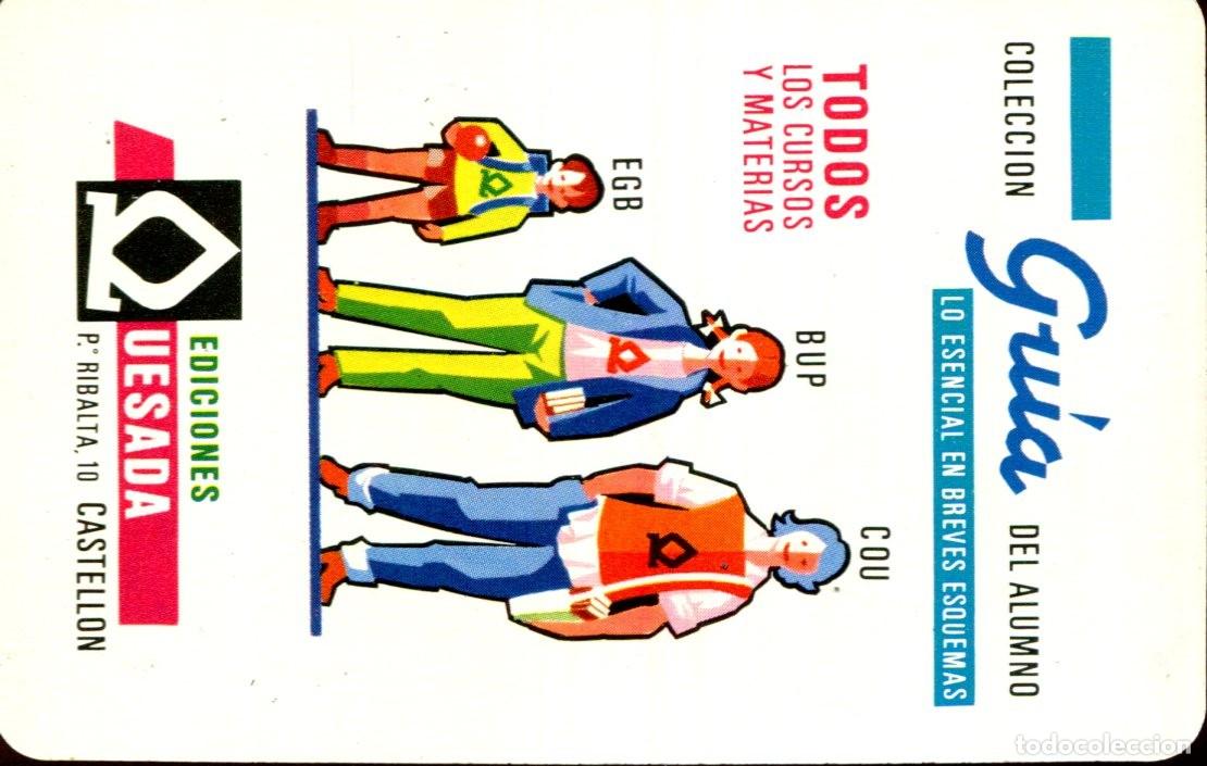 Coleccionismo calendarios: CALENDARIO DE FOURNIER A&Ntilde;O 1981 EDICIONES QUESADA Coleccion GUIA del Alumno