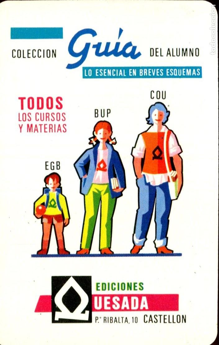 Sammeln von Kalendern: CALENDARIO DE FOURNIER A&Ntilde;O 1981 EDICIONES QUESADA Coleccion GUIA del Alumno