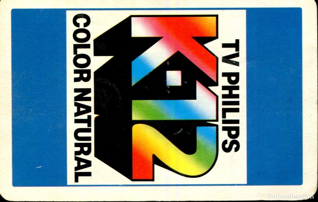 Coleccionismo calendarios: Calendario bolsillo TV PHILIPS K-12 Color Natural - FOURNIER - A&ntilde;o 1980