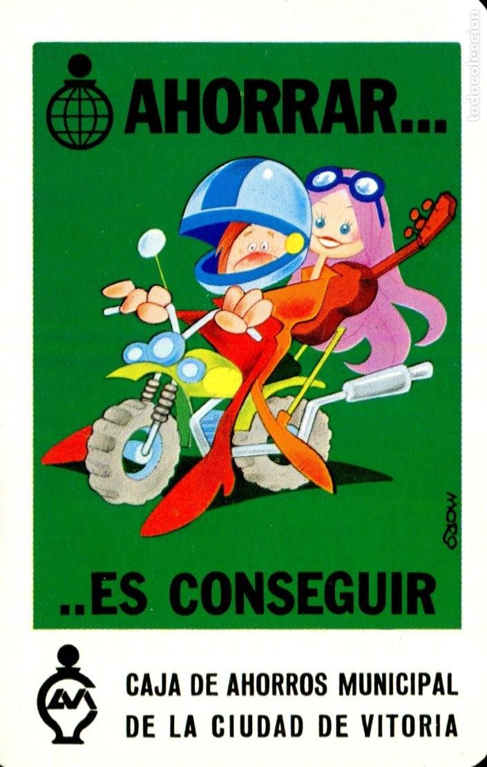 Collectables Calendars: CALENDARIO FOURNIER. CAJA DE AHORROS MUNICIPAL DE LA CIUDAD DE VITORIA. 1980