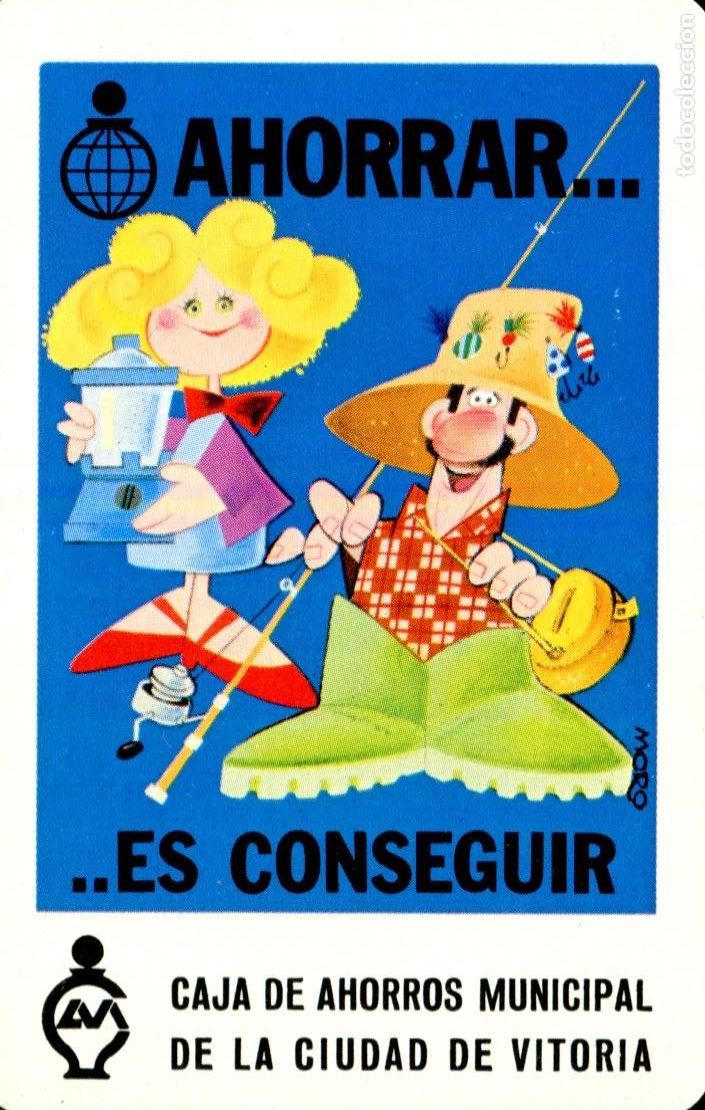 Collectables Calendars: CALENDARIO FOURNIER. CAJA DE AHORROS MUNICIPAL DE LA CIUDAD DE VITORIA. 1980