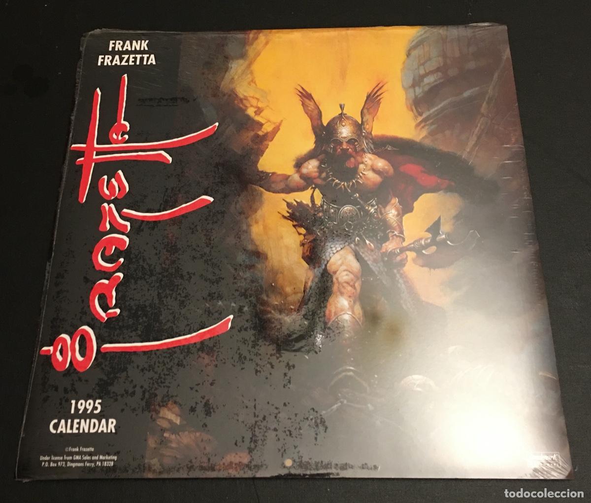 Coleccionismo calendarios: Calendarios de Frank Frazetta 1995 (precintado) y Boris Vallejo1996