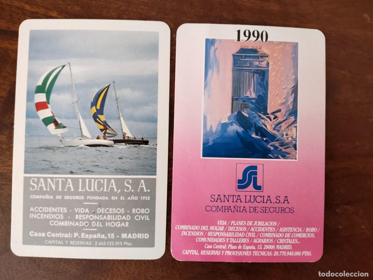 Coleccionismo calendarios: 2 Fournier Santa Luc&iacute;a 1981 y 1990.