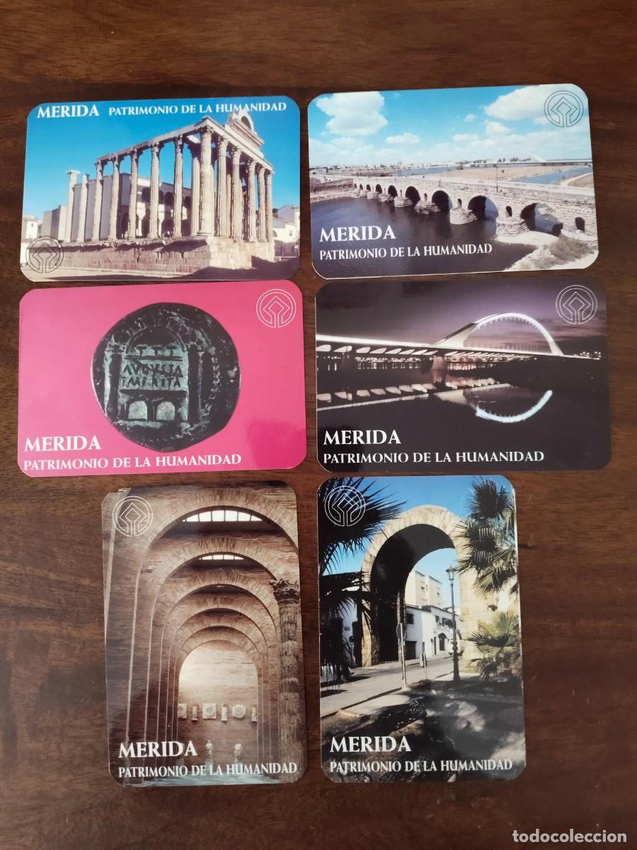 Coleccionismo calendarios: 6 calendarios de M&eacute;rida Patrimonio de la Humanidad. Sin uso.