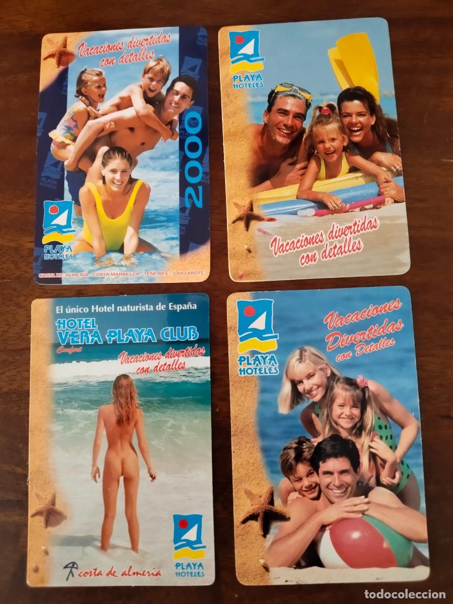 Coleccionismo calendarios: 4 calendarios de Playa Hoteles. Sin uso.